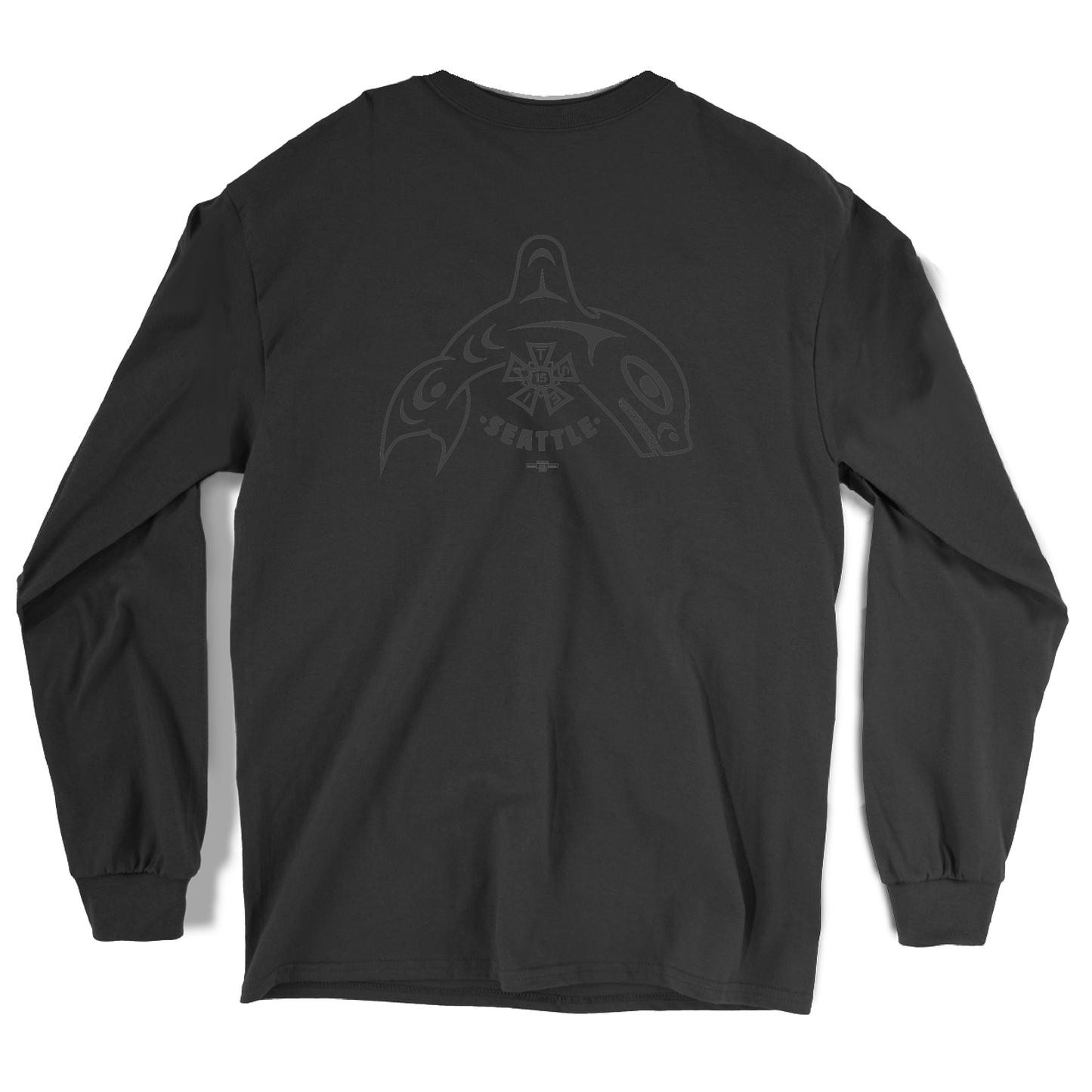 Orca Logo Tone on Tone Long Sleeve T-Shirt