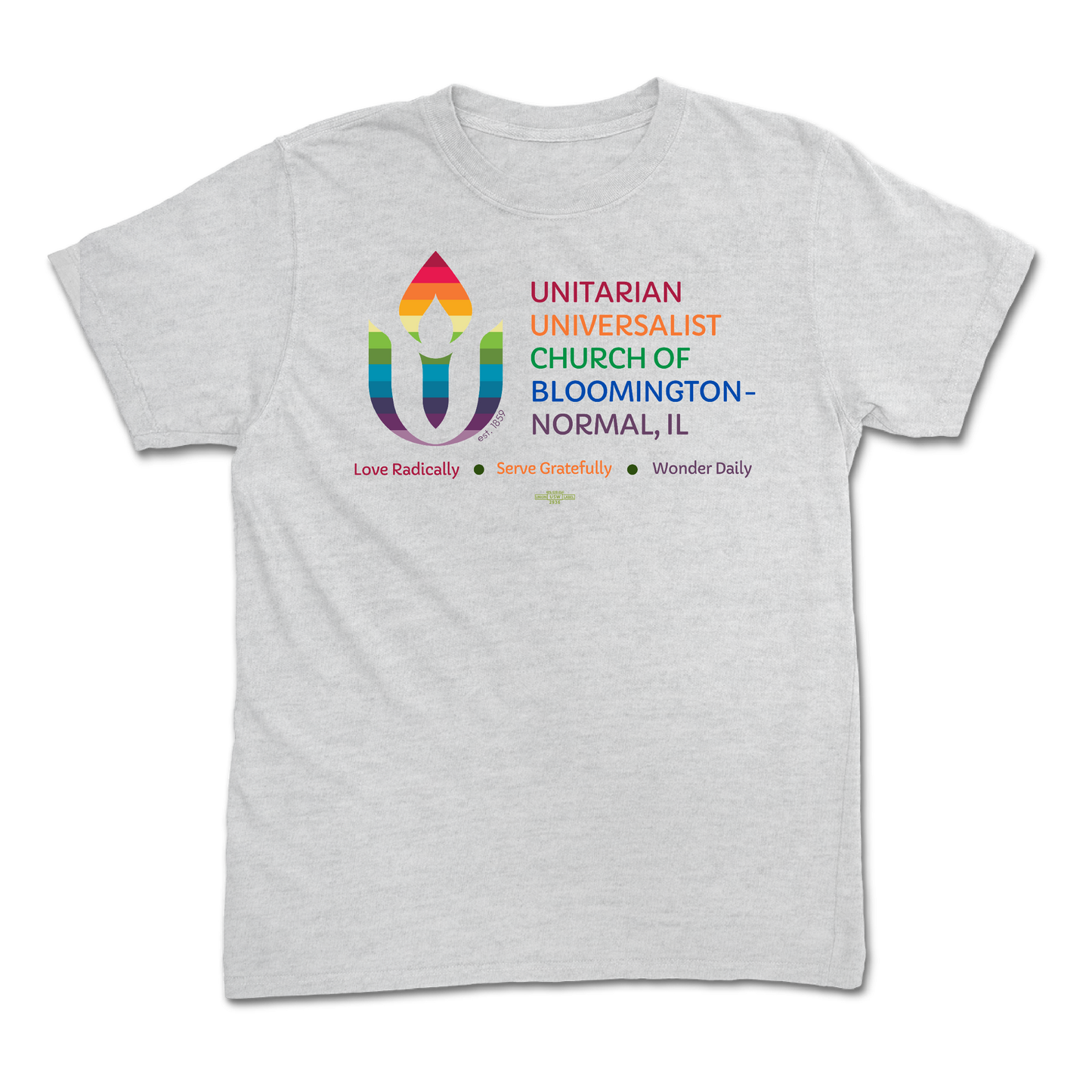 Rainbow Chalice logo Heather Youth T-Shirt