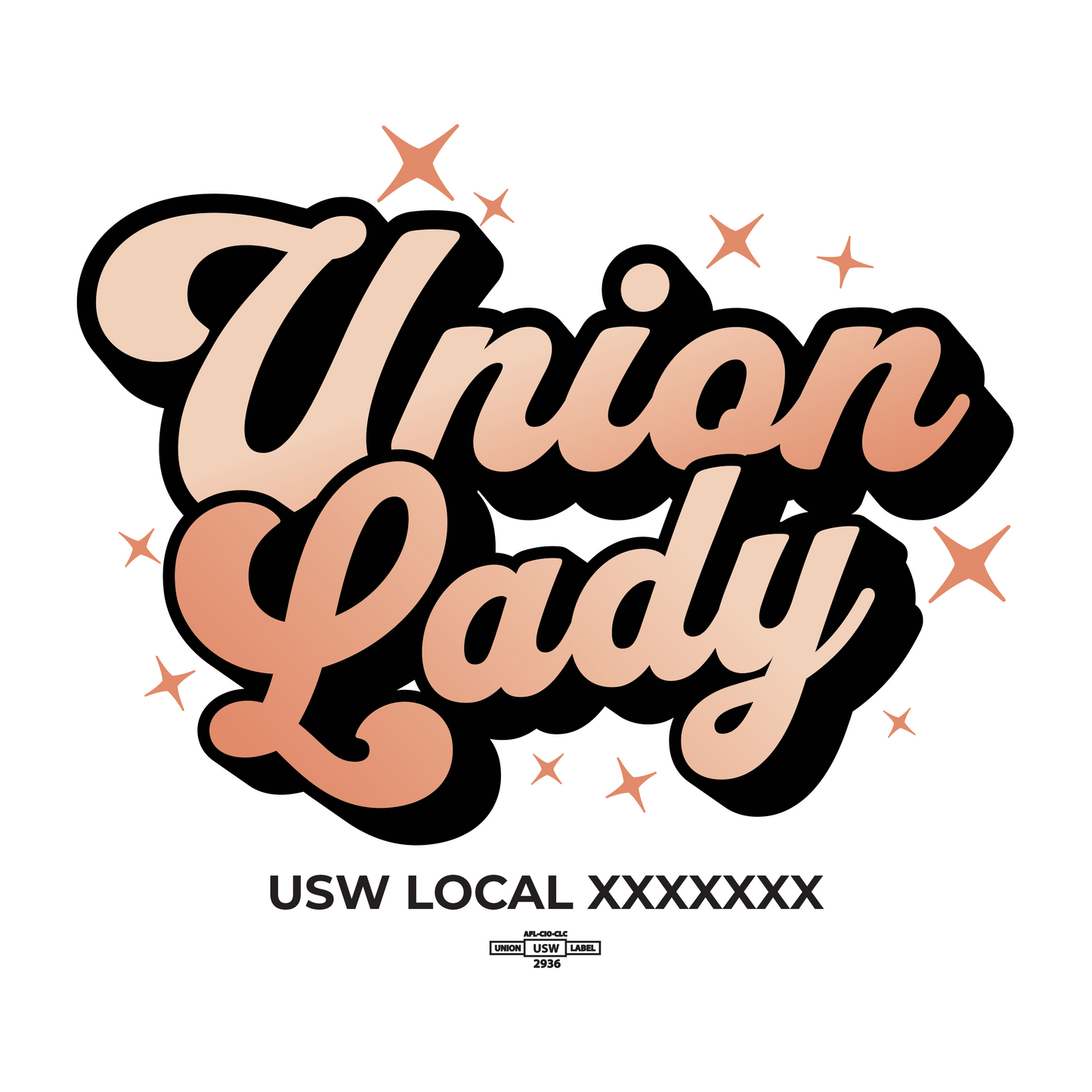 Union Lady Typography