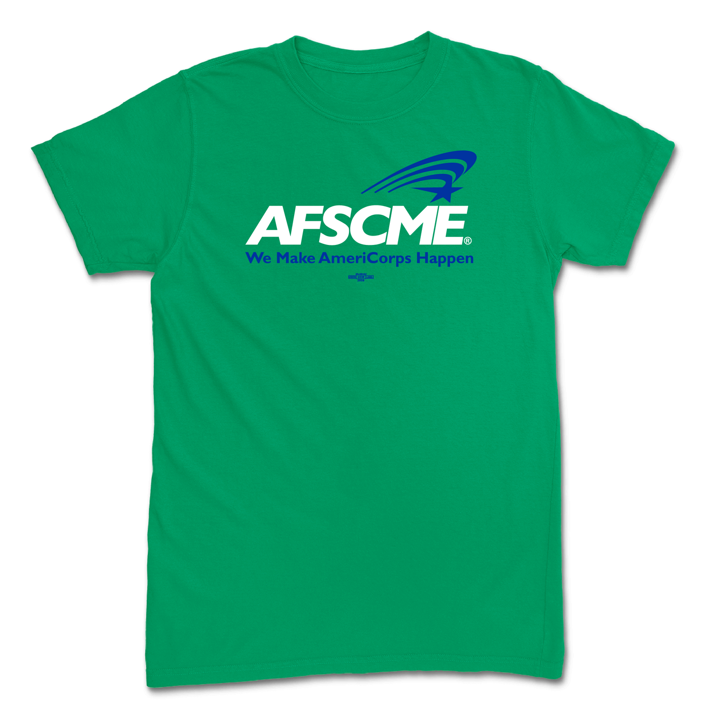 AFSCME White and Blue logo T-Shirt
