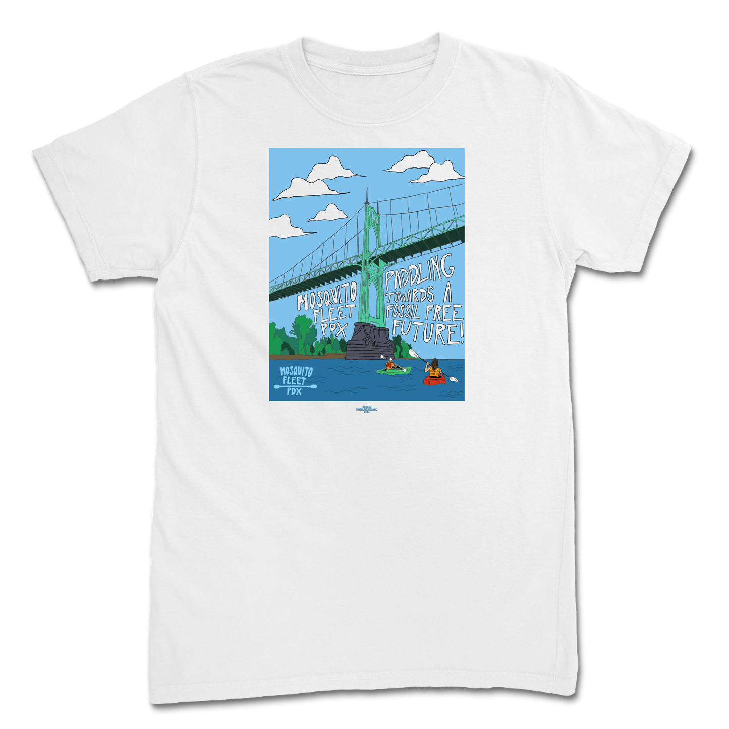 Paddling to a Fossil Free Future! T-shirt