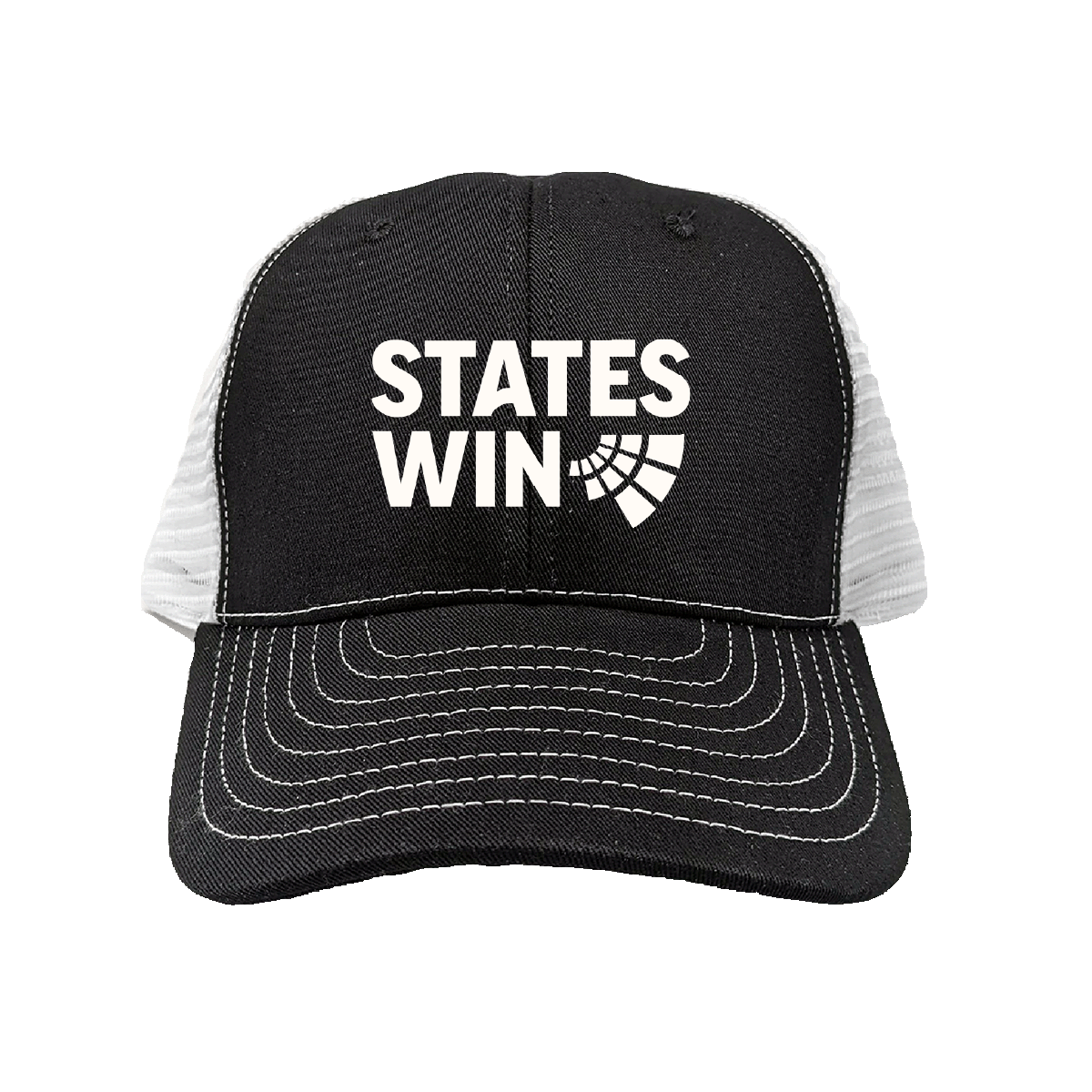 States Win Black Mesh-Back Hat