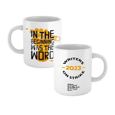 The Black List x WGA Strike Mug Shop Worx Printing Worker