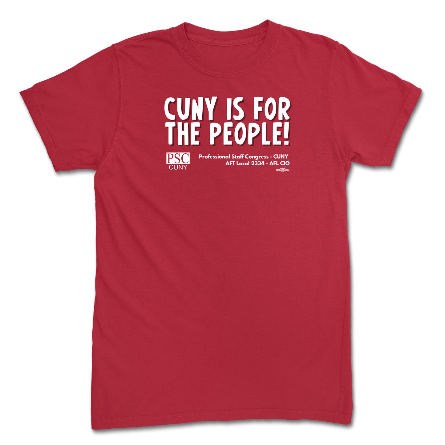 CUNY Is For The People Red T-Shirt