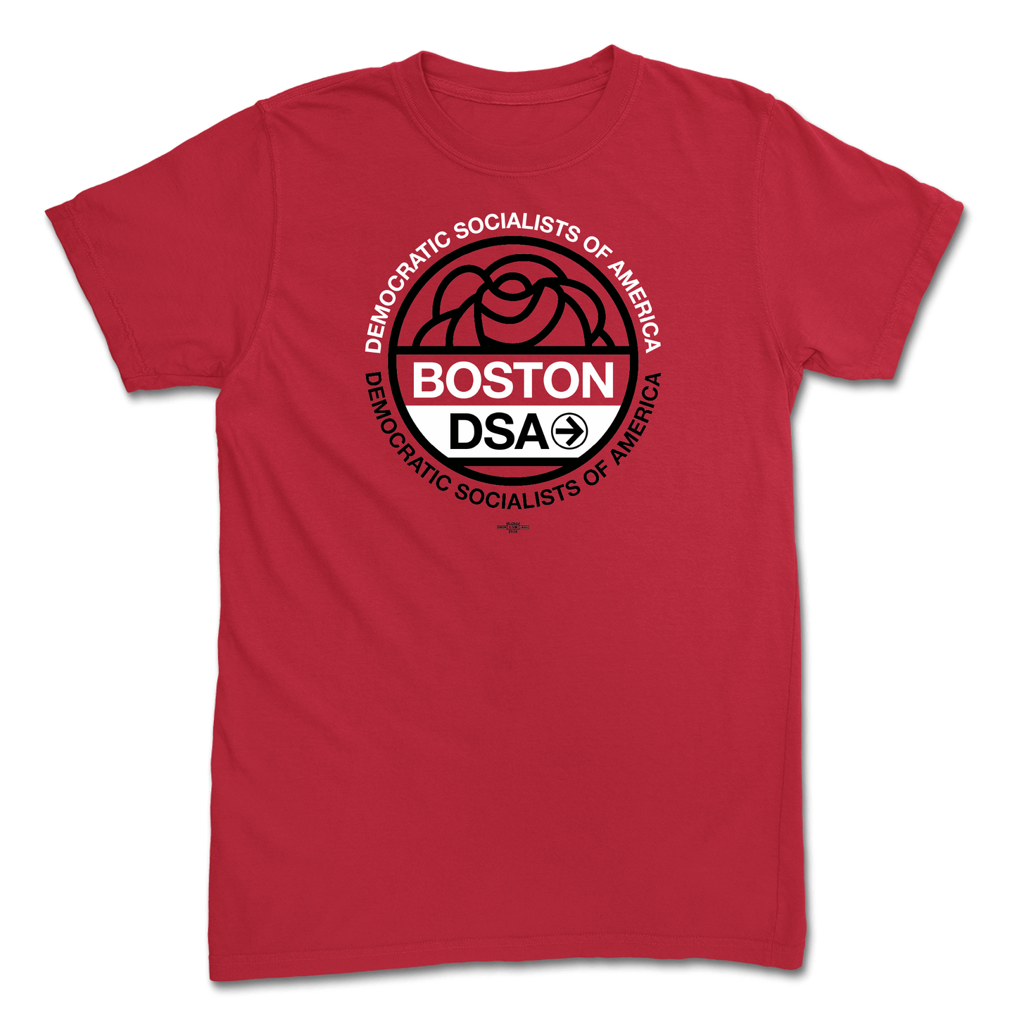 Boston DSA Logo Unisex Red Tee