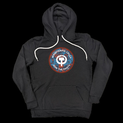 CPUSA Circle Logo Black Pullover Hoodie