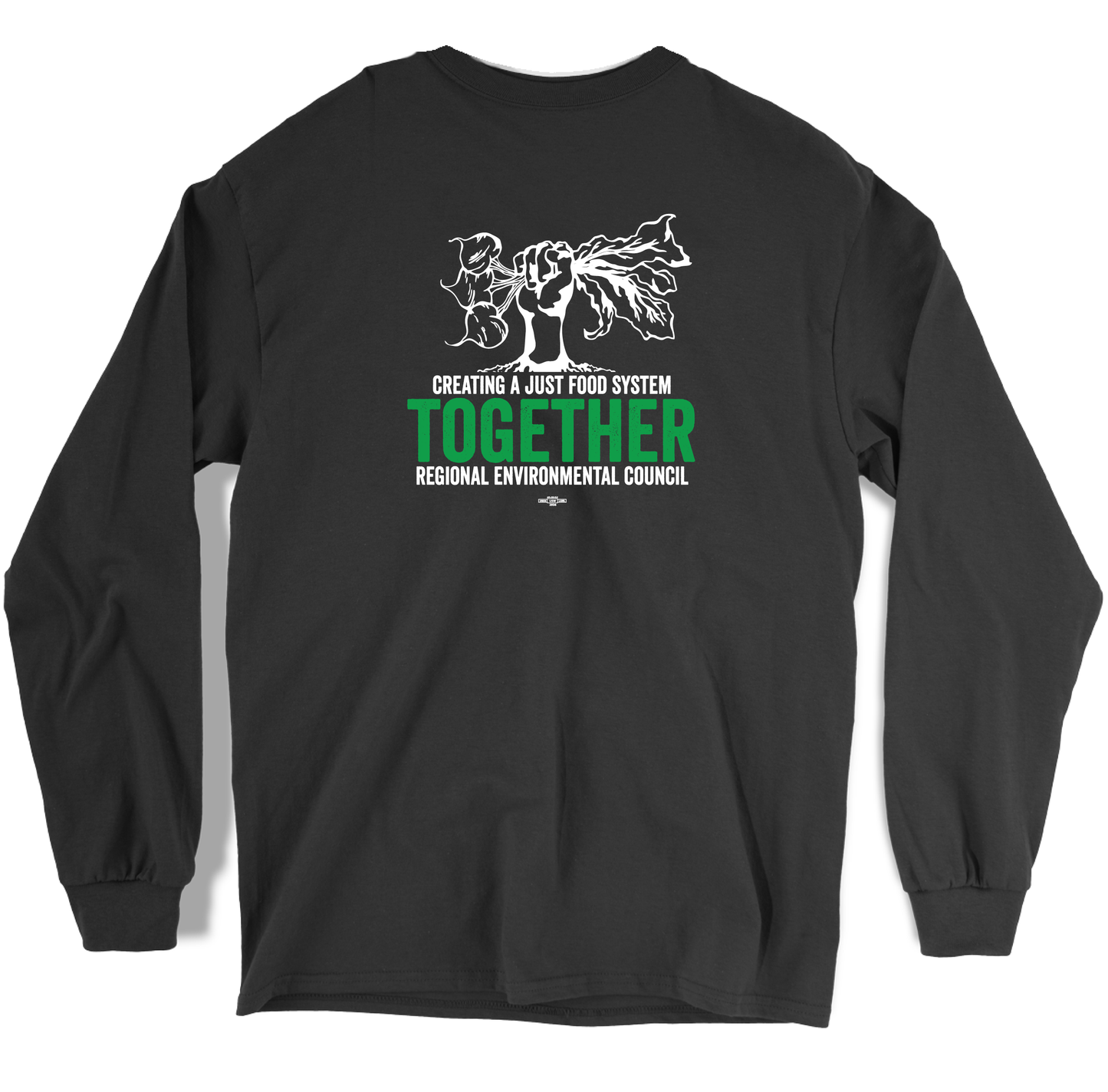 Creating A Just Food System Together Black Long Sleeve Tee