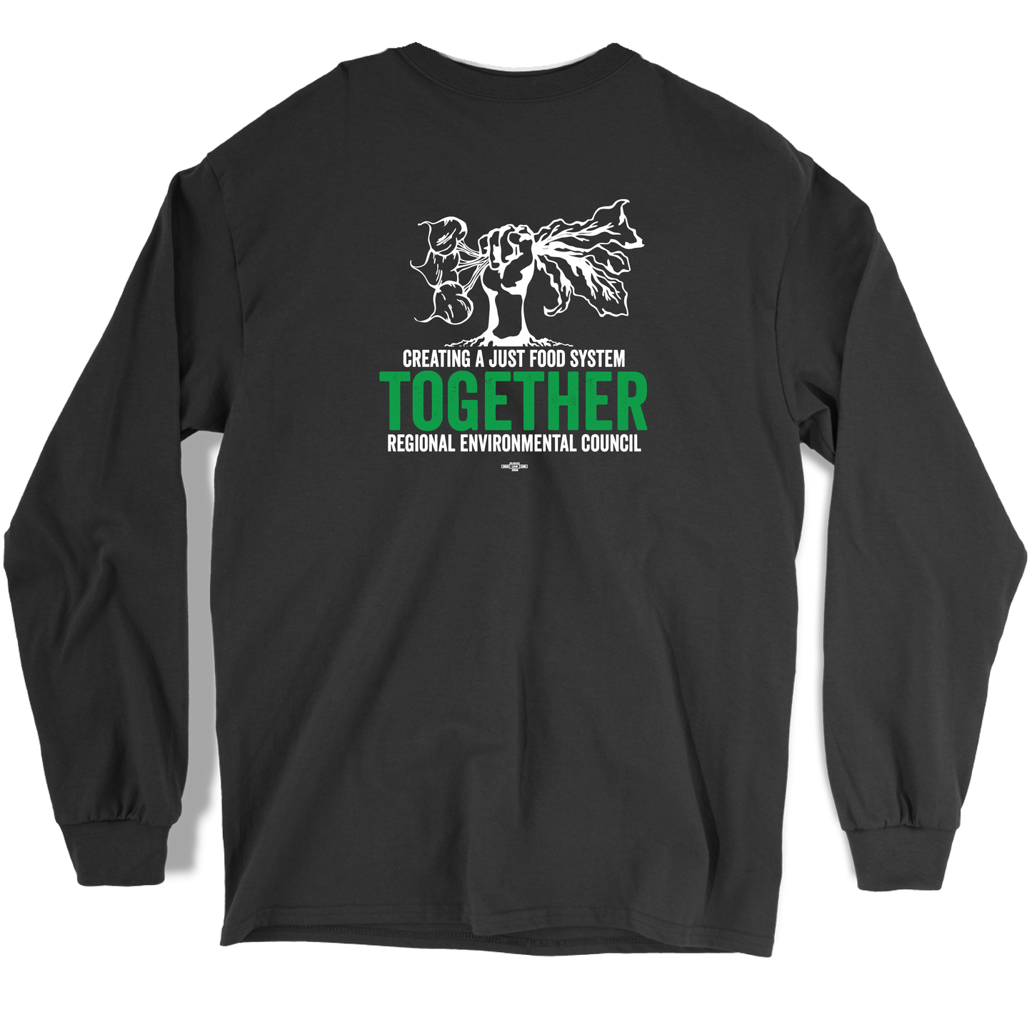 Creating A Just Food System Together Black Long Sleeve Tee