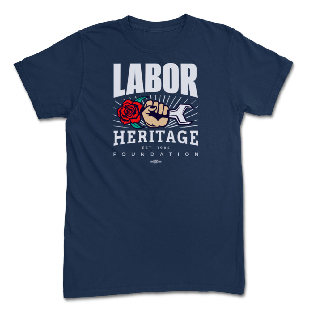 Labor Heritage Navy Tee