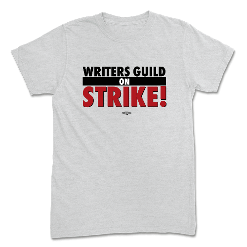 WGAE "Writers Guild on Strike" T-Shirt (Heather Grey)