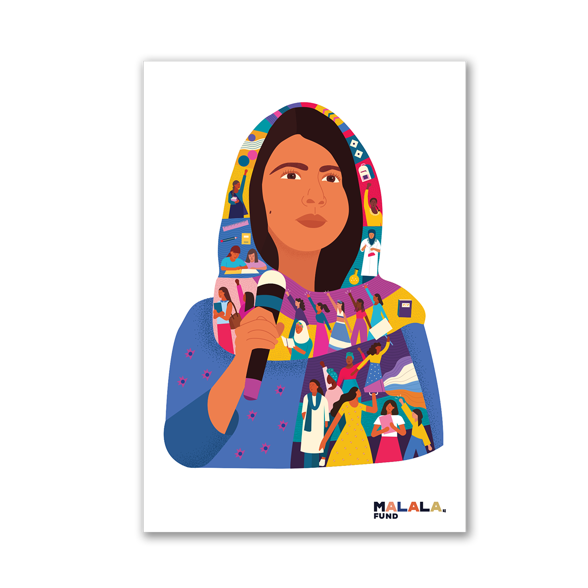 Malala Takes The Mic Poster