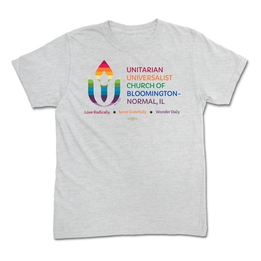 Rainbow Chalice logo Heather Youth T-Shirt