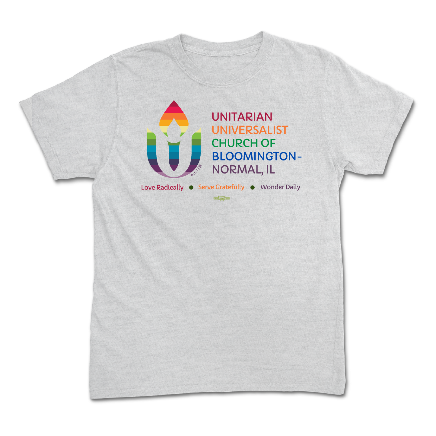Rainbow Chalice logo Heather Youth T-Shirt