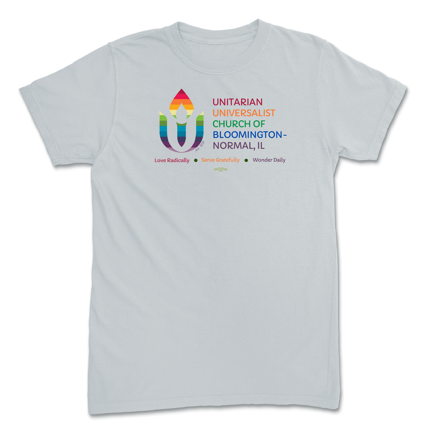 Rainbow Chalice logo Platinum T-Shirt