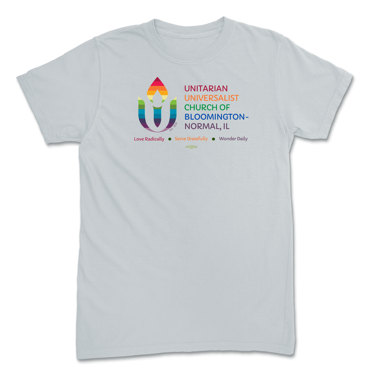 Rainbow Chalice logo Platinum T-Shirt