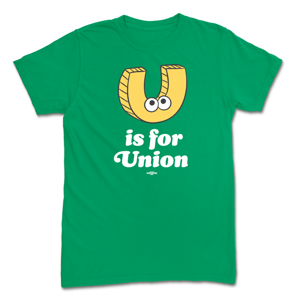 u is for union U is for Union custom baseball cap for Sesame Workers Union