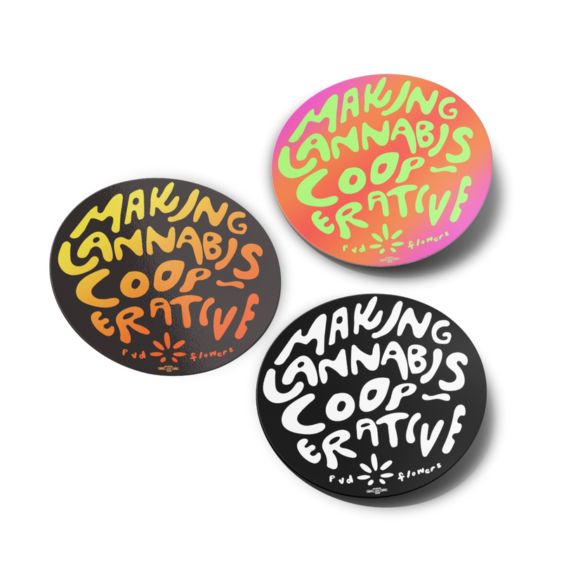 Making Cannabis Cooperative Sticker Pack – Shop | Worx Printing ...