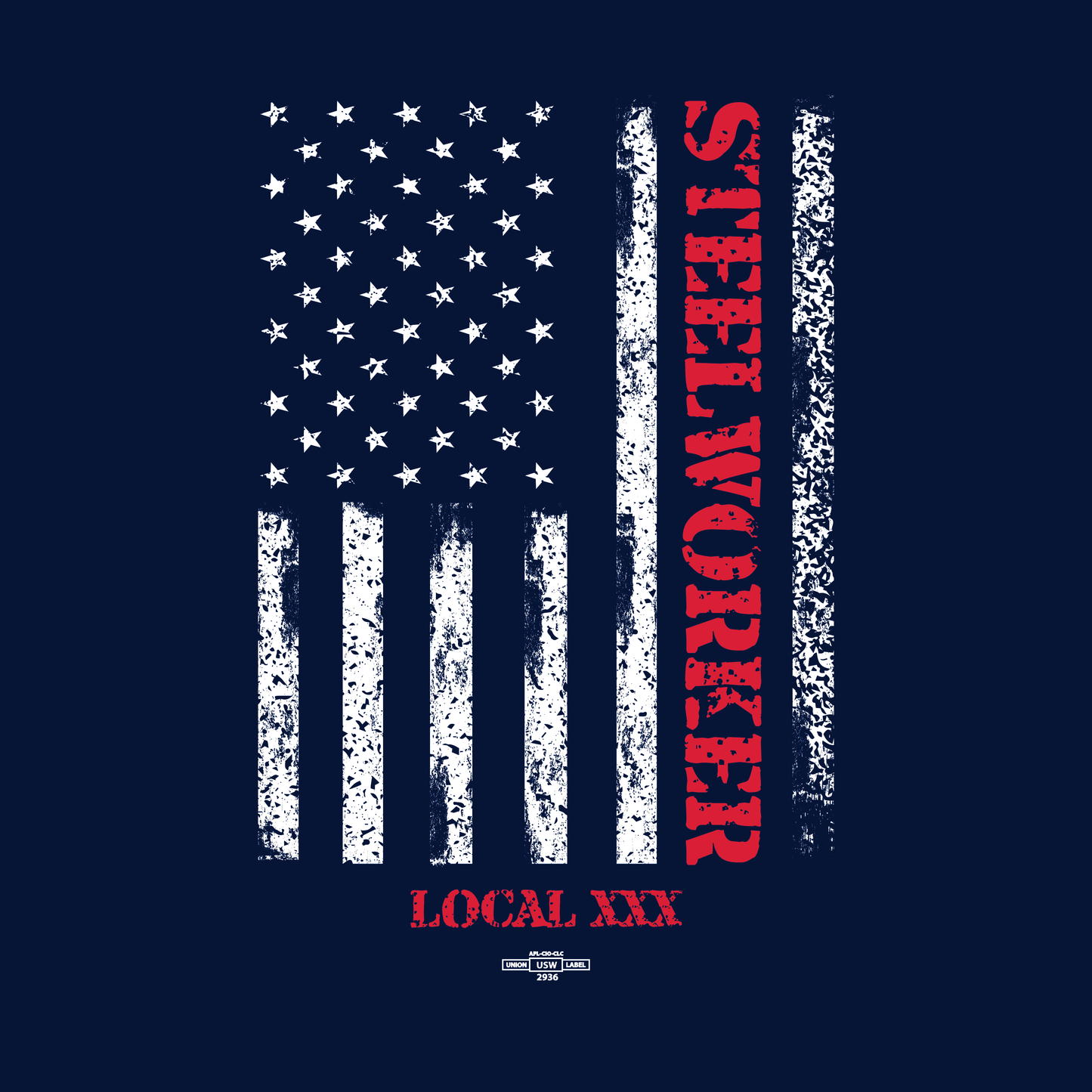 Rugged American Flag