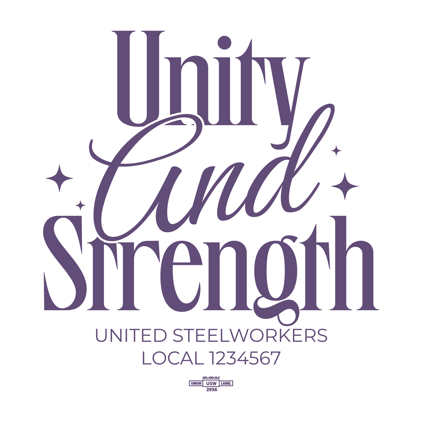 Typography Unity and Strenght
