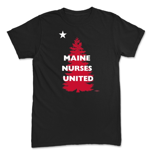 Maine Nurses United Unisex Black T-Shirt