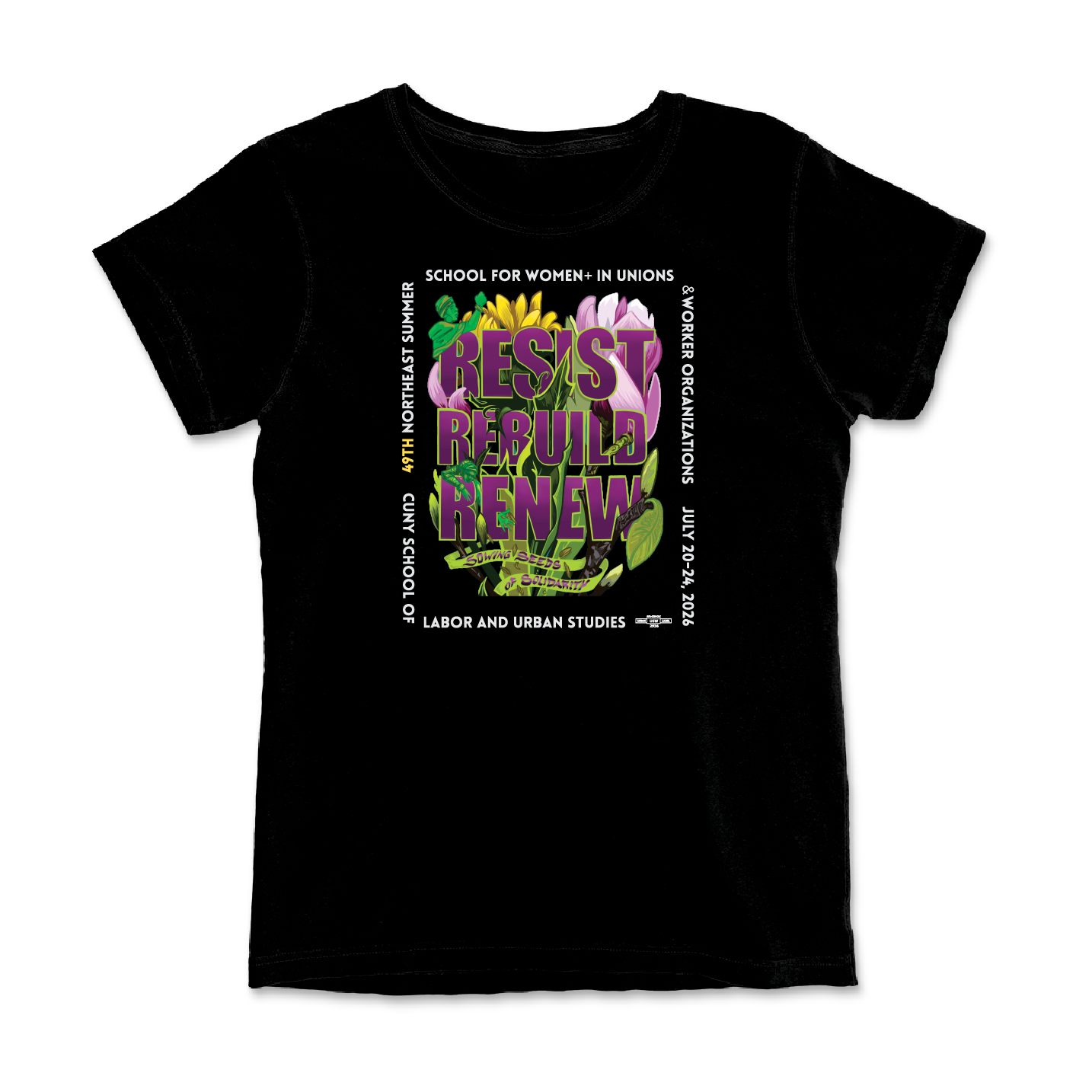 "Resist Rebuild Renew" Femme T-Shirt