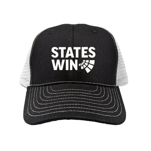 States Win Black Mesh-Back Hat