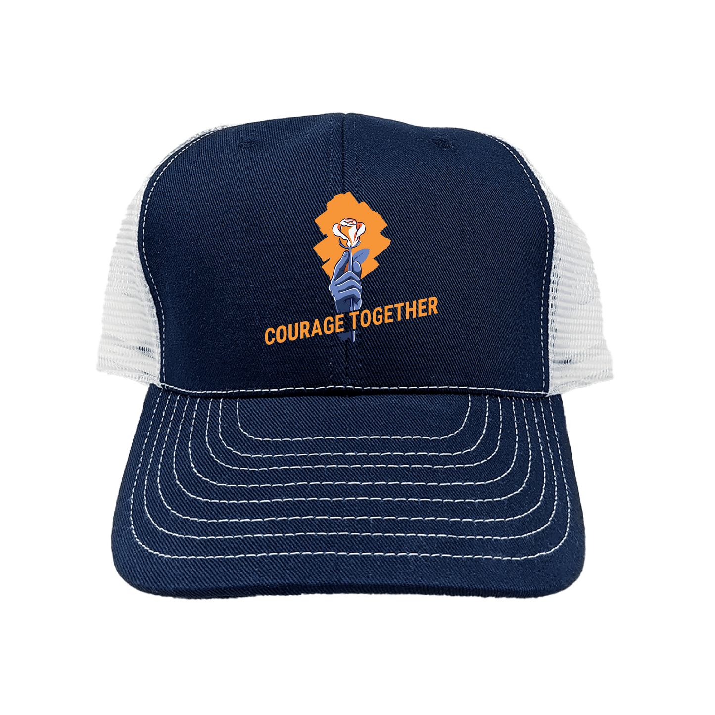 Courage Together Navy Mesh-Back hat
