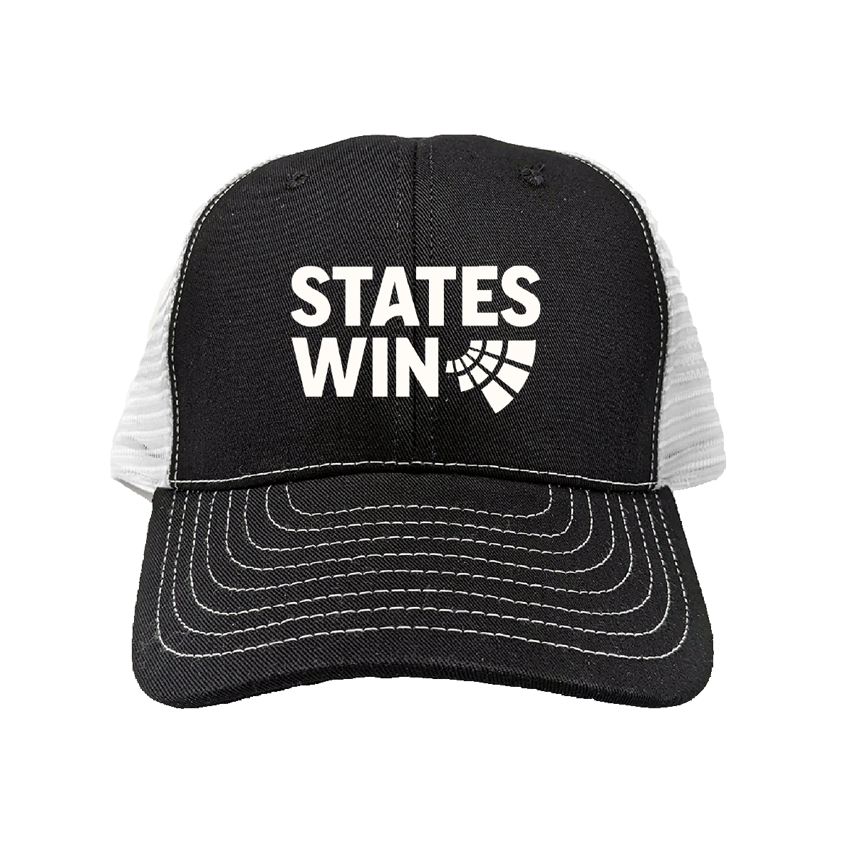 States Win Black Mesh-Back Hat