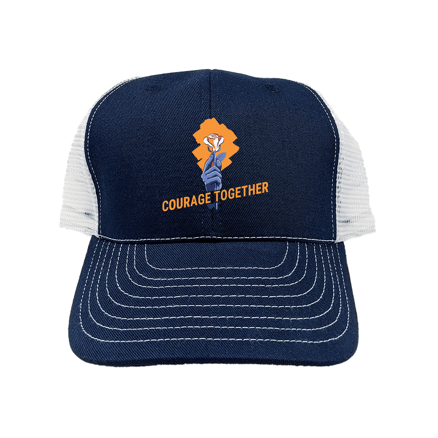 Courage Together Navy Mesh-Back hat