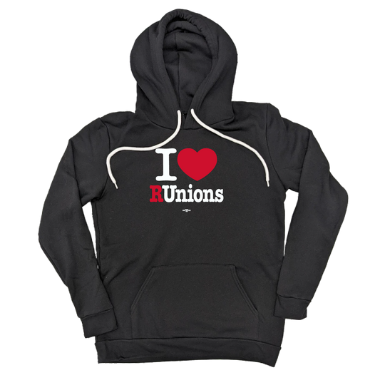 I Heart RUnions Black Pullover Hoodie