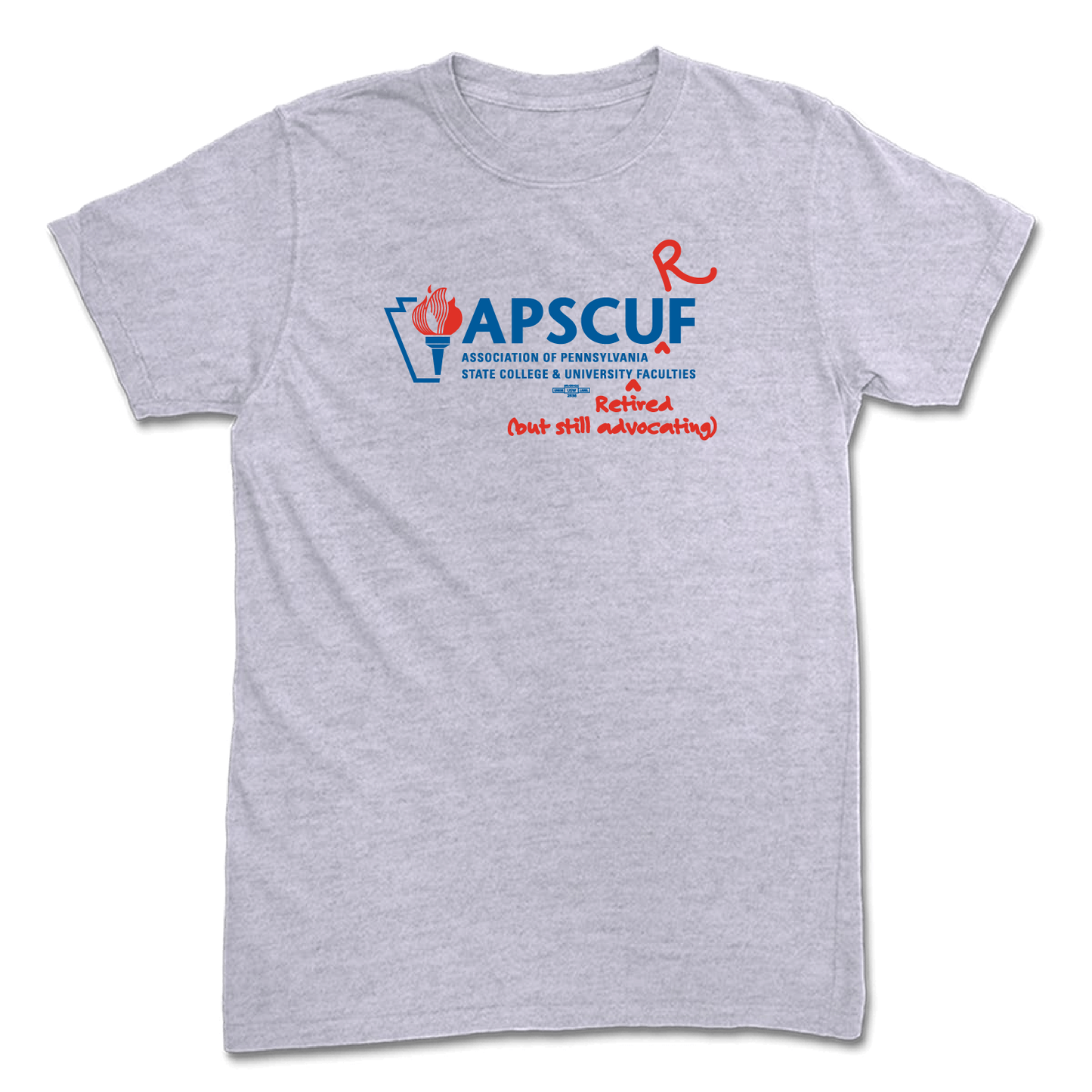 APSCURF design on heather T-Shirt