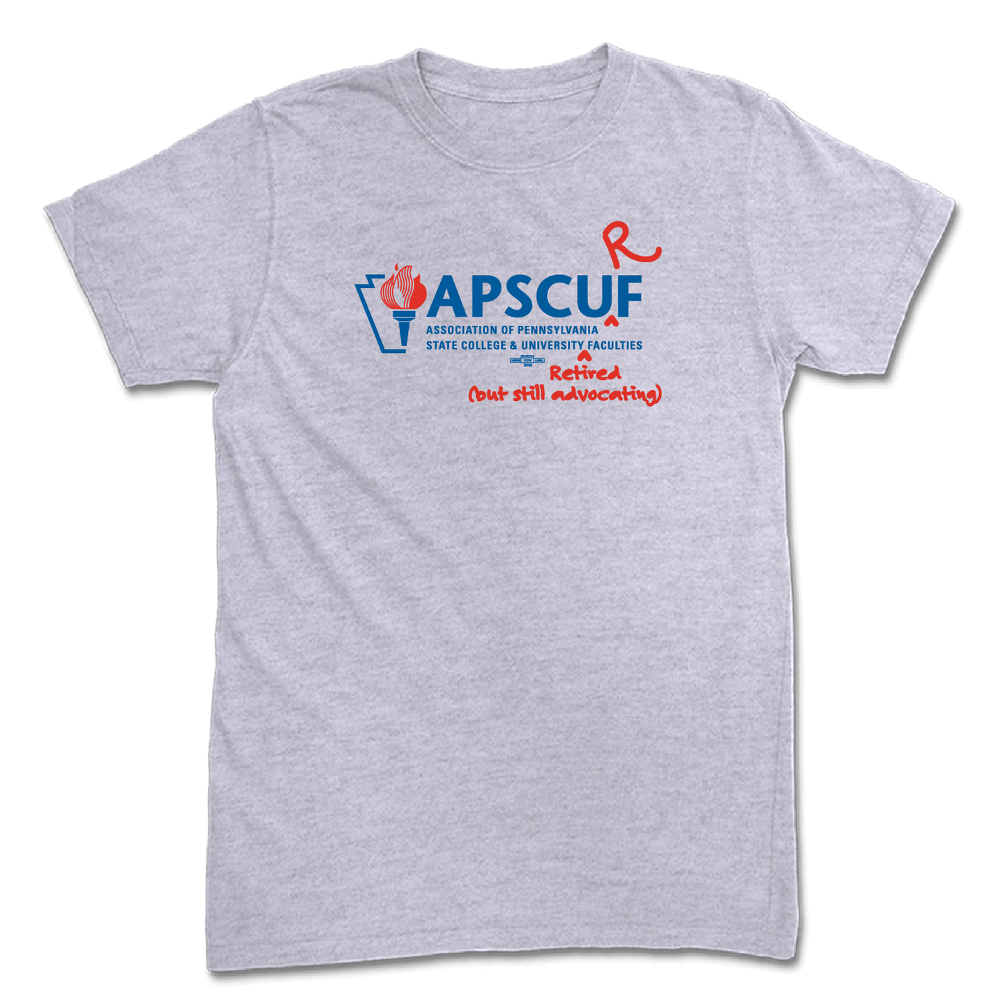 APSCURF design on heather T-Shirt
