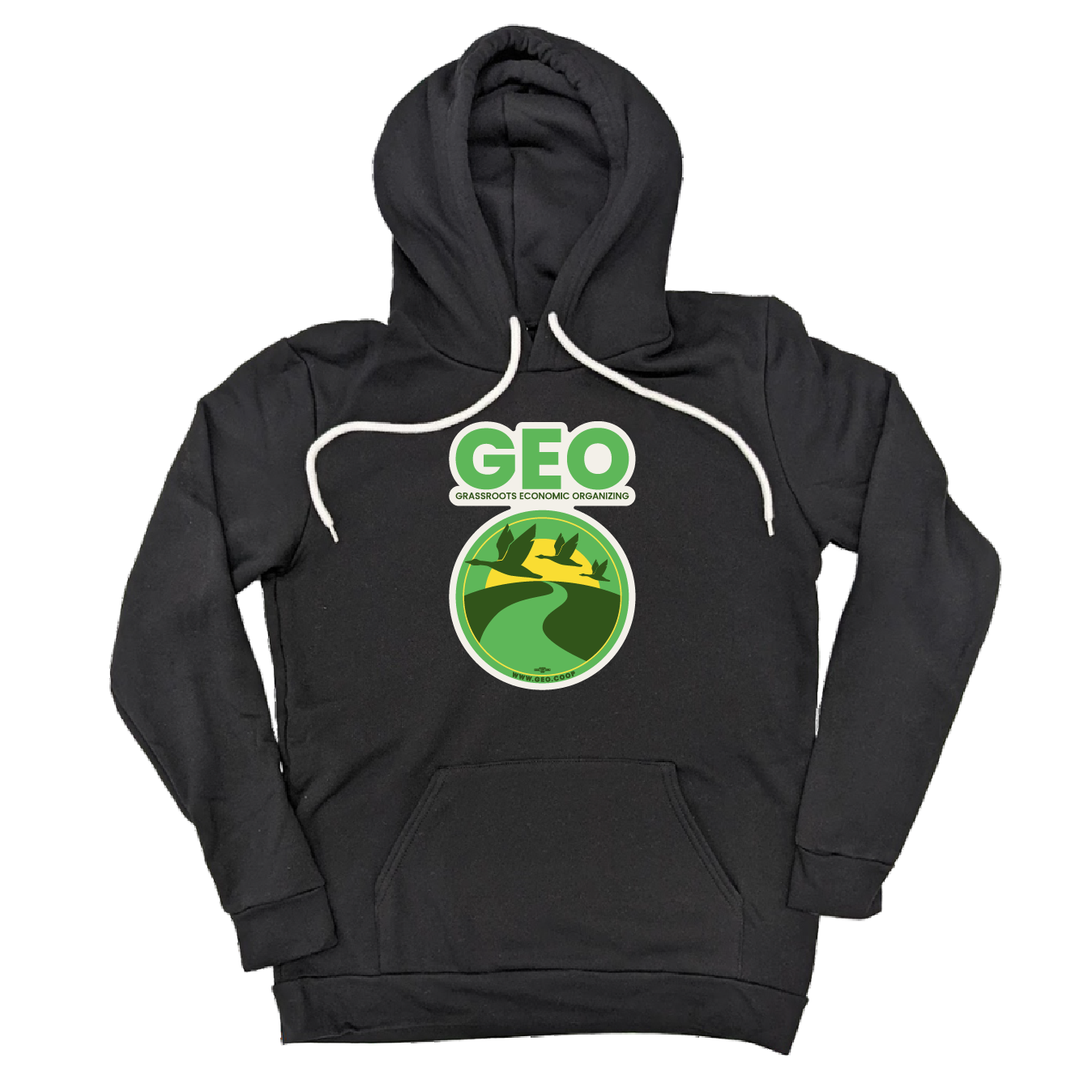 GEO Logo Black Pullover Hoodie
