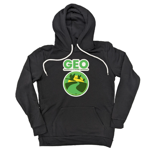 GEO Logo Black Pullover Hoodie
