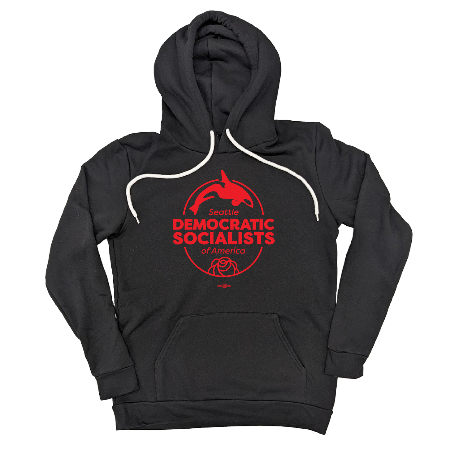 Seattle DSA Red Logo on Hoodie