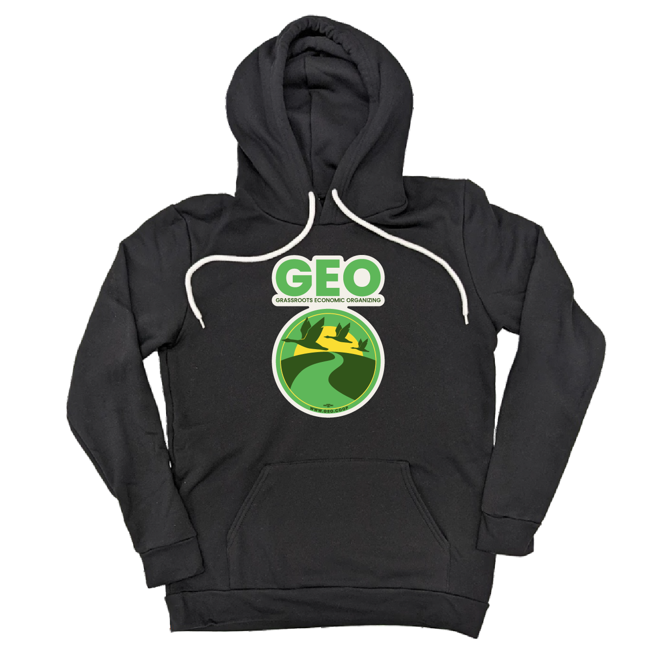 GEO Logo Black Pullover Hoodie