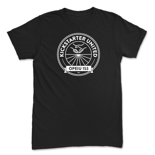 Kickstarter United Logo Black T-Shirt