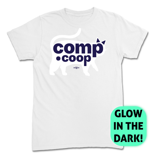 Glow-in-the-Dark Cat Logo T-Shirt