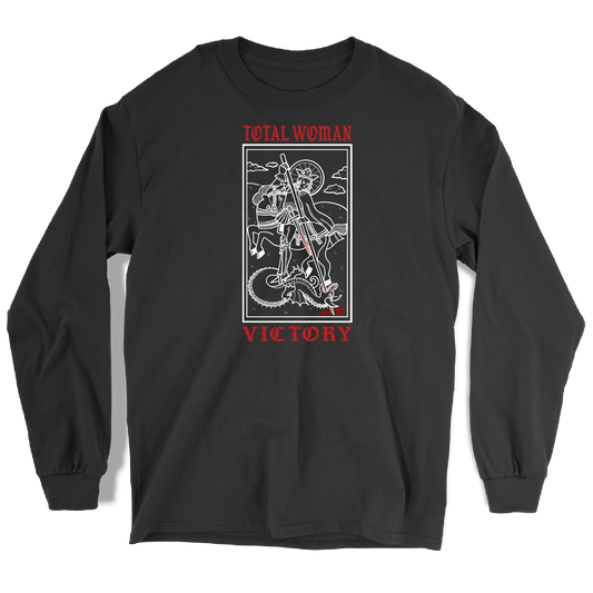 Total Woman Victory Black Long Sleeve T-Shirt