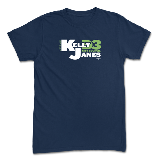 Kelly Janes for City Council Navy Tee