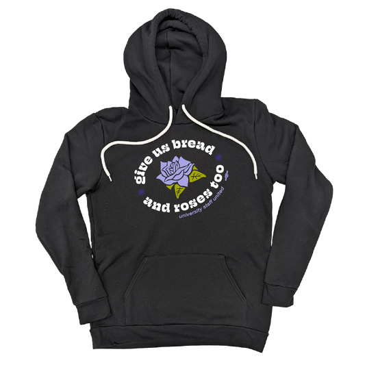 Give Us Bread and Roses Too Black Hoodie