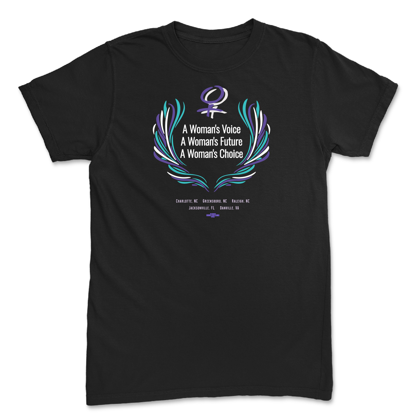 A Woman's Voice, A Woman's Future, A Woman's Choice Black Gender Neutral T-Shirt