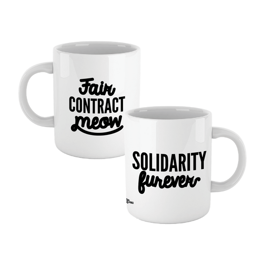 Fair Contract Meow/Solidarity Furever Mug