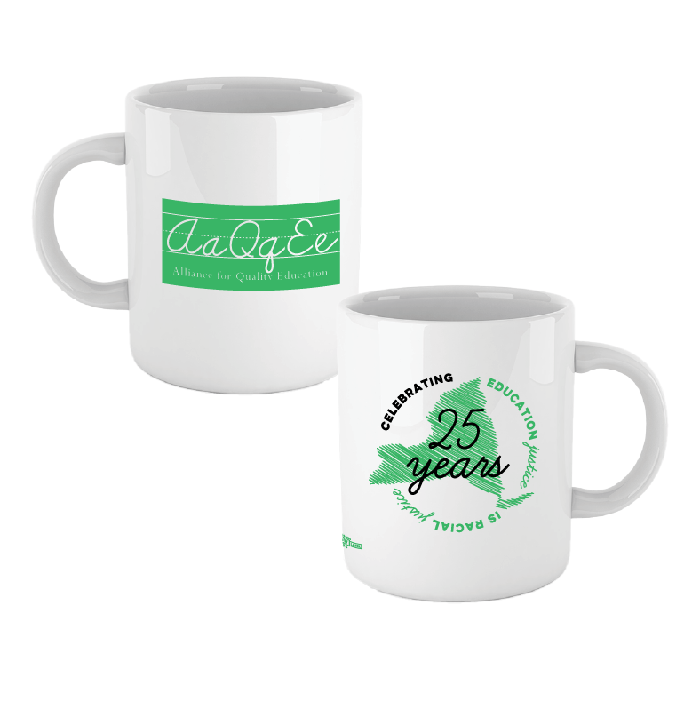 AQE Logo/25 Years Mug