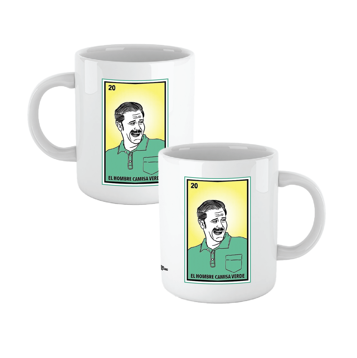 El Hombre Camisa Verde mug