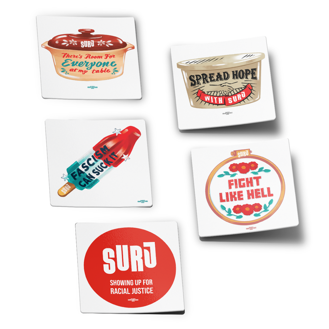 SURJ Stickers 5-Pack