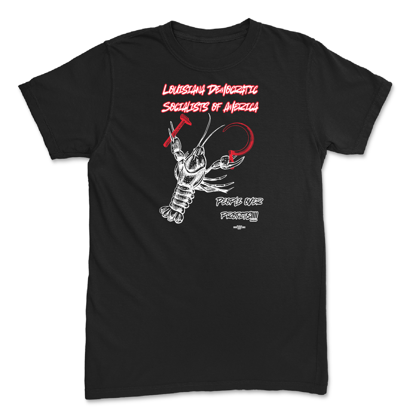 People Over Profits Black T-Shirt