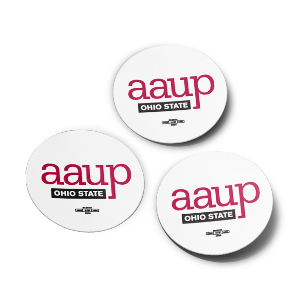 AAUP Ohio State Round Sticker 3 Pack
