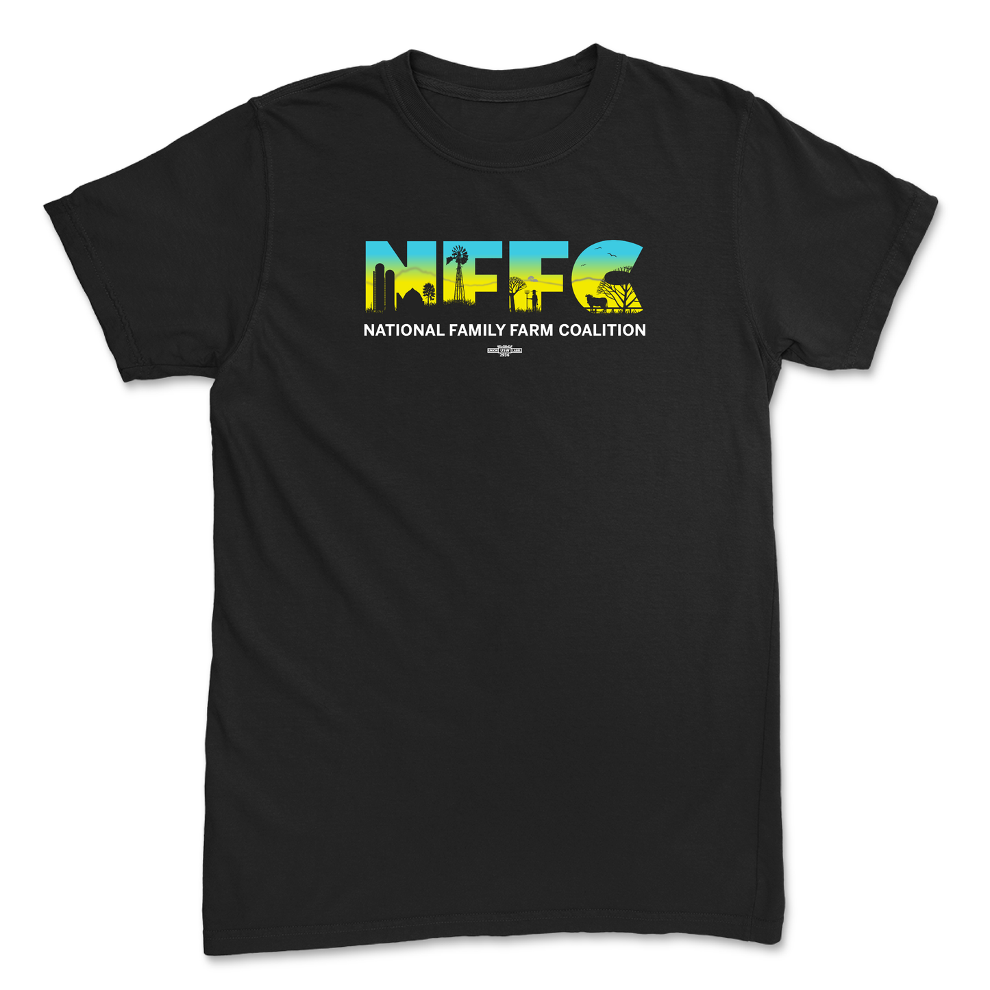 NFFC Gradient Logo on Black