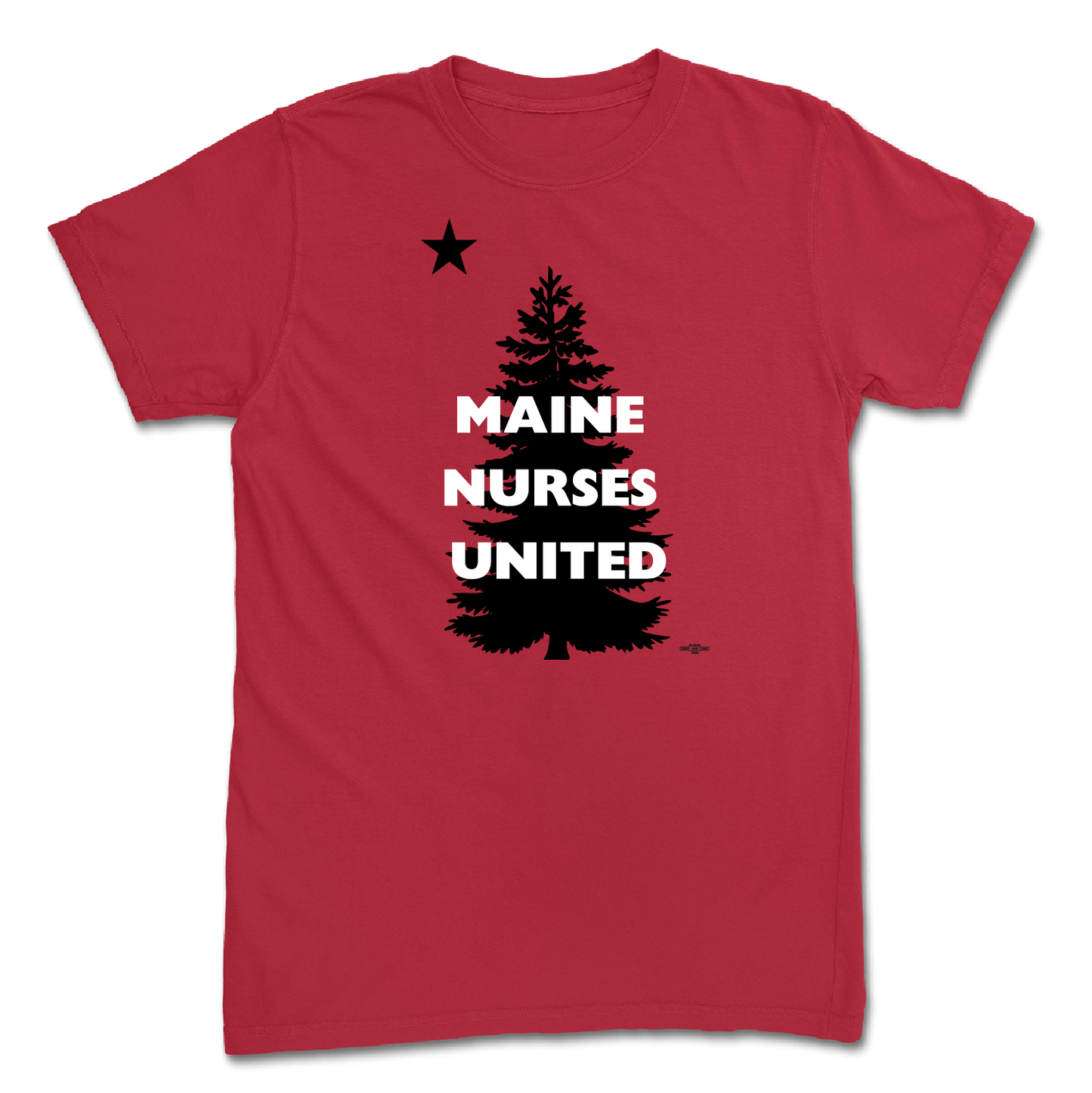 Maine Nurses United Unisex Red T-Shirt